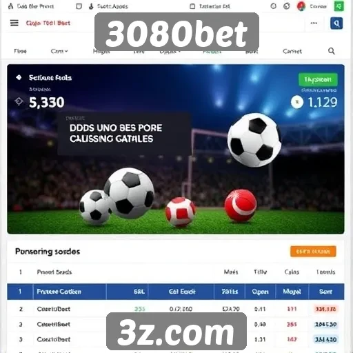 Comparação das odds disponíveis na 3080bet